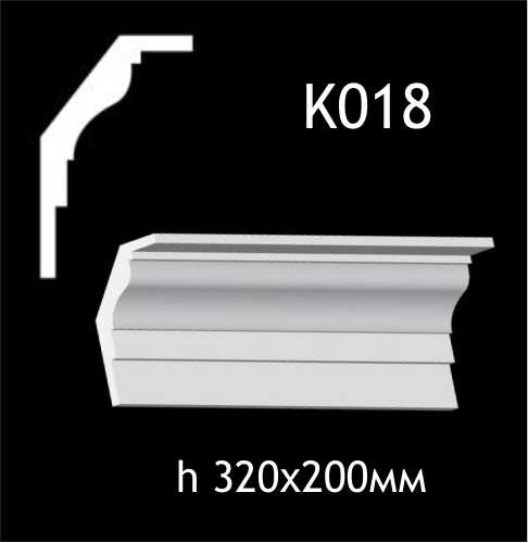 Taklist i gips K018