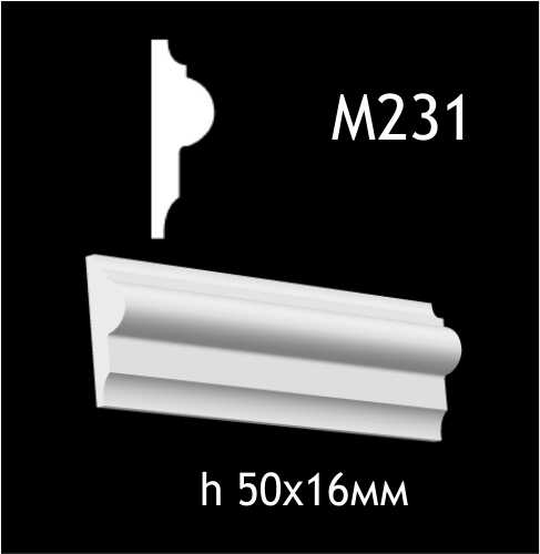 Dekorlist i gips M231