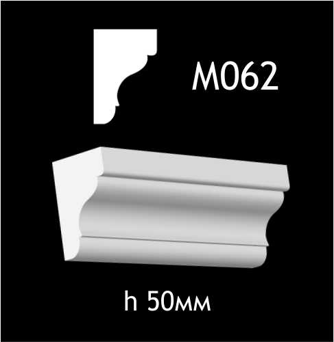 Dekorlist i gips M062