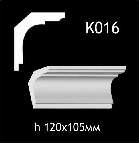 Taklist i gips K016