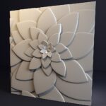 3D-gipspanel Blomster