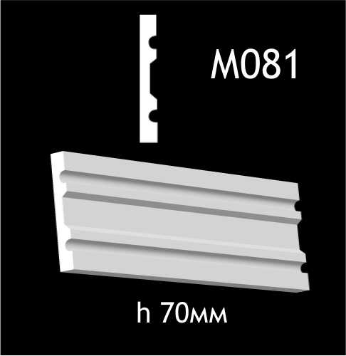 Dekorlist i gips M081