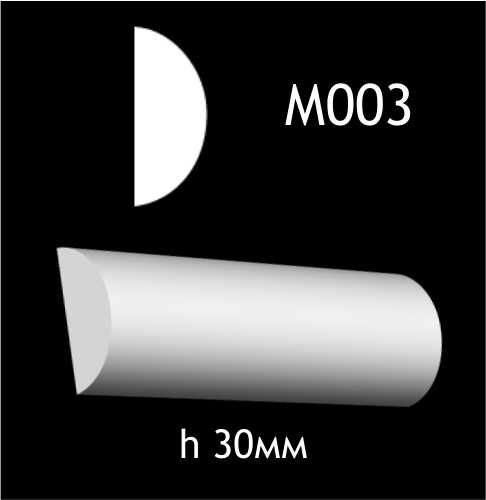 Dekorlist i gips M003