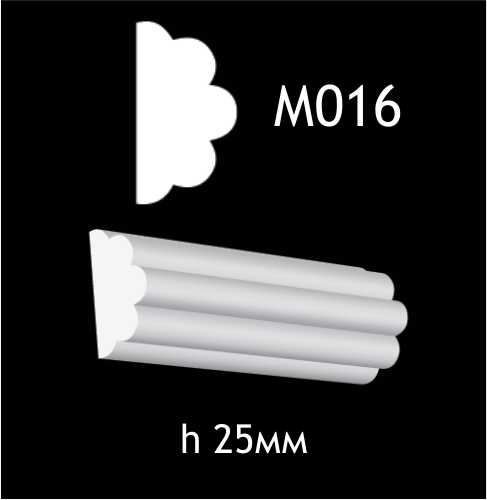 Dekorlist i gips M016