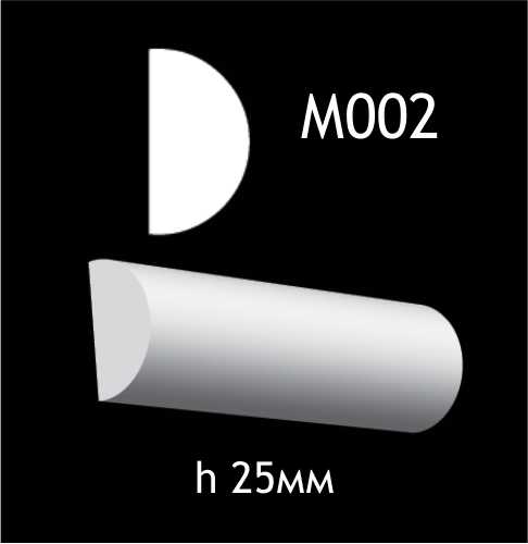 Dekorlist i gips M002