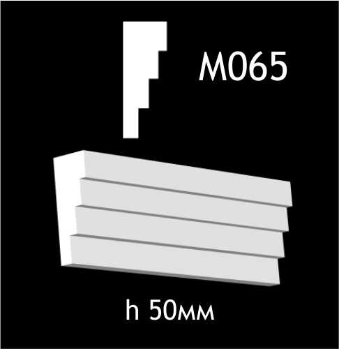 Dekorlist i gips M065