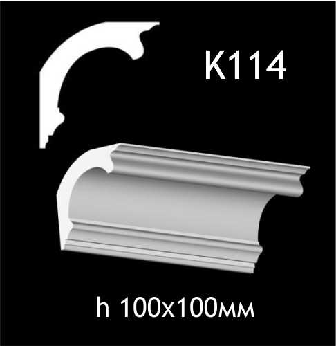 Taklist i gips K114