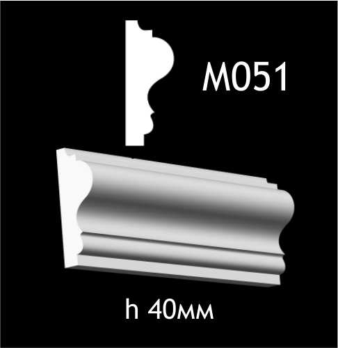 Dekorlist i gips M051