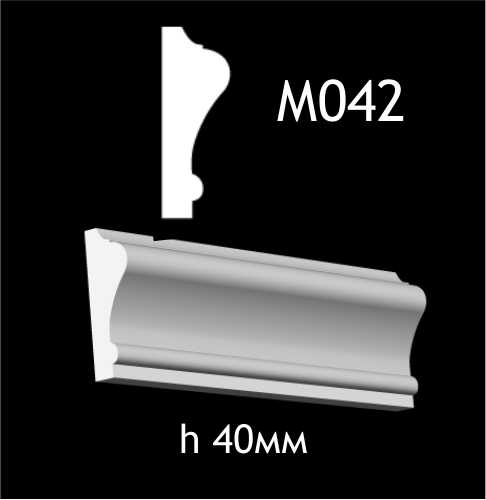 Dekorlist i gips M042
