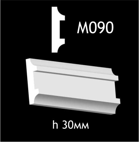 Dekorlist i gips M090