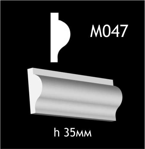 Dekorlist i gips M047
