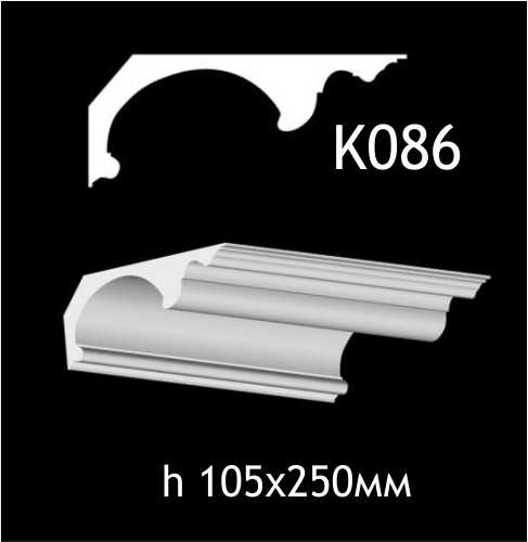 Taklist i gips K086