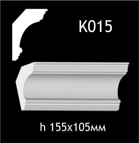 Taklist i gips K015