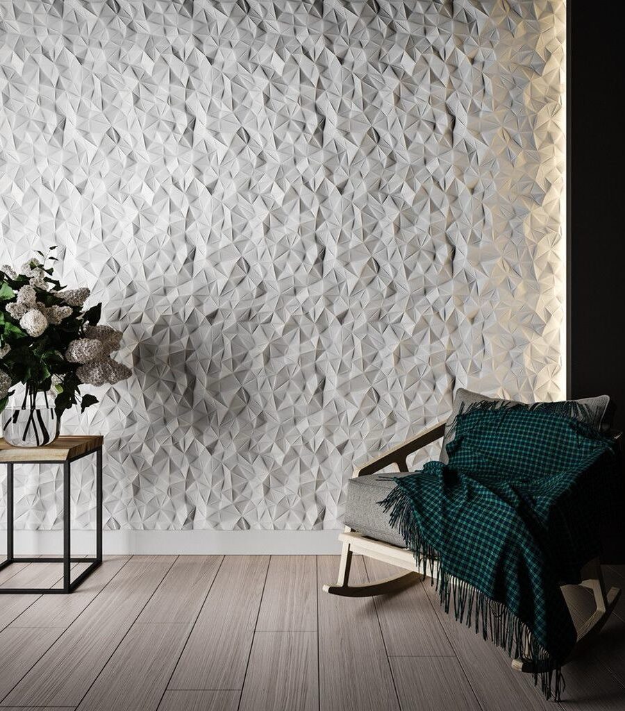 3D-gipspanel Krøllet papir