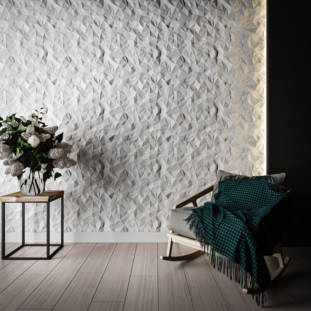 3D-gipspanel Krøllet papir