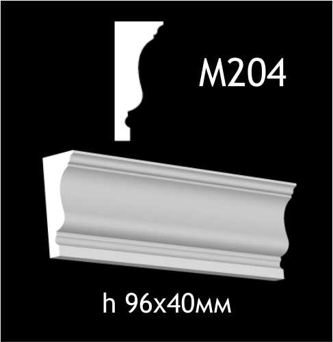 Dekorlist i gips M204