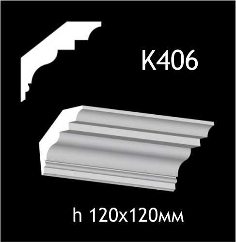 Taklist i gips K406