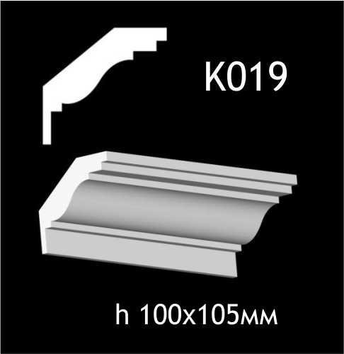 Taklist i gips K019