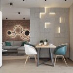 3D-gipspanel LED Firkant