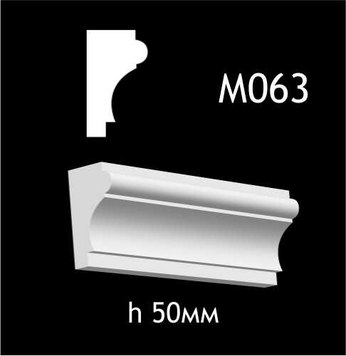 Dekorlist i gips M063