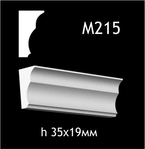 Dekorlist i gips M215