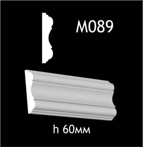 Dekorlist i gips M089
