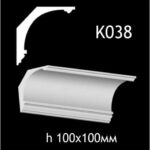 Taklist i gips K038