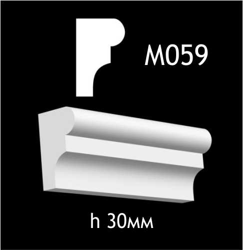 Dekorlist i gips M059