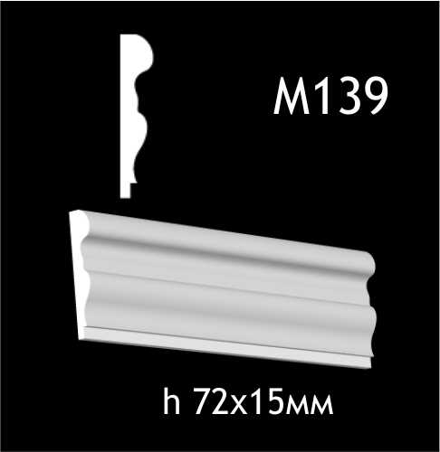 Dekorlist i gips M139