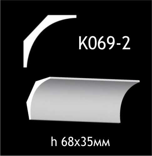 Taklist i gips K069-2