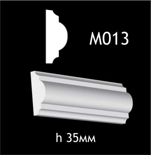 Dekorlist i gips M013