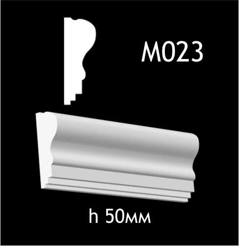 Dekorlist i gips M023