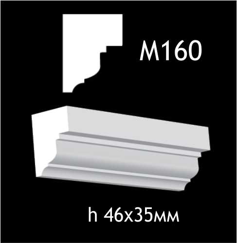 Dekorlist i gips M160