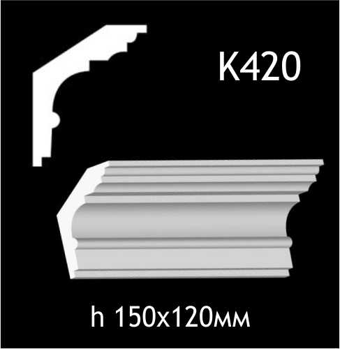 Taklist i gips K420