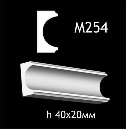Dekorlist i gips M254