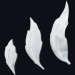 3D-gipspanel med belysning LED Blader