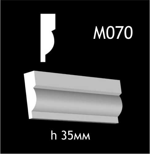 Dekorlist i gips M070