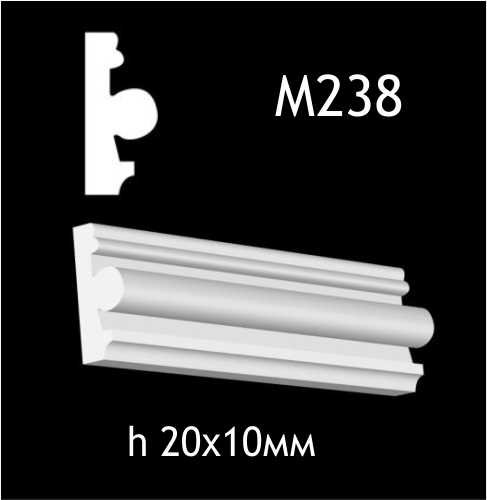 Dekorlist i gips M238