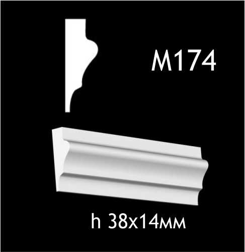 Dekorlist i gips M174