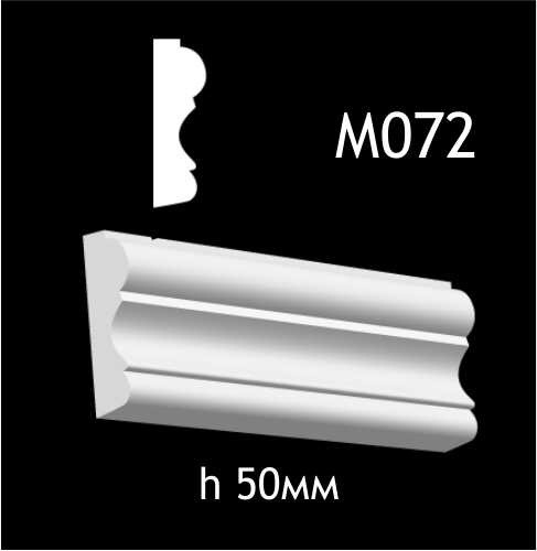 Dekorlist i gips M072
