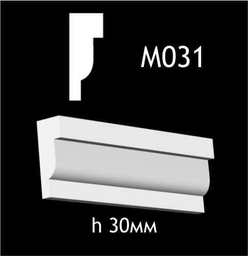 Dekorlist i gips M031