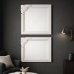 Hjørneornament i gips DU 19