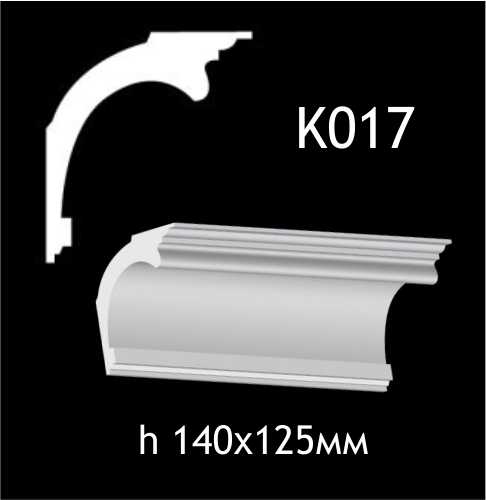 Taklist i gips K017