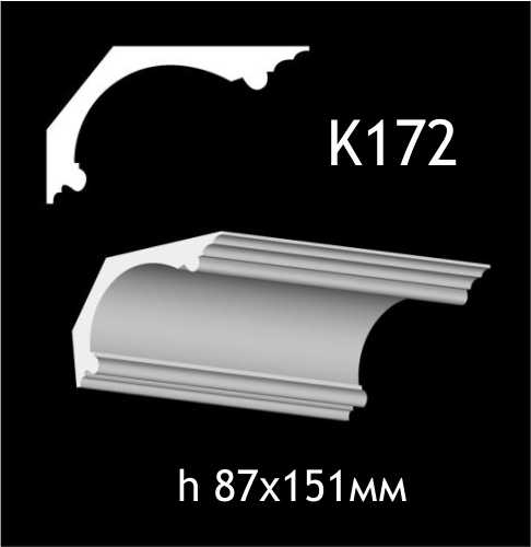 Taklist i gips K172