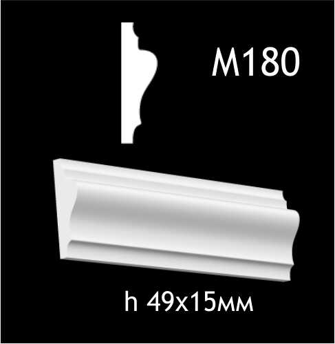 Dekorlist i gips M180