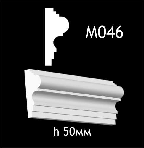 Dekorlist i gips M046