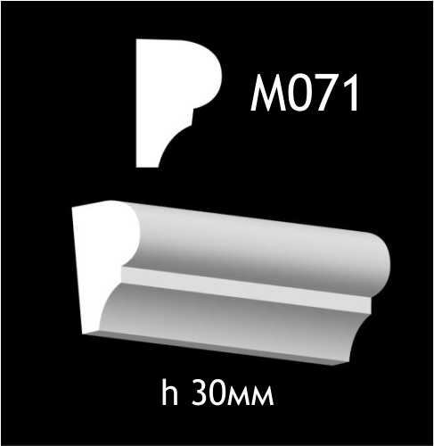 Dekorlist i gips M071