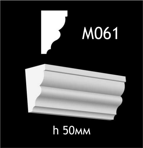 Dekorlist i gips M061