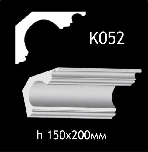 Taklist i gips K052