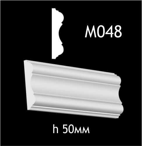 Dekorlist i gips M048